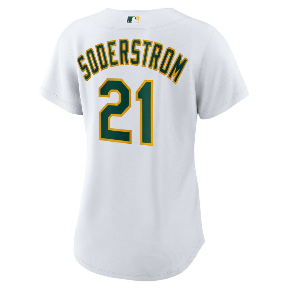 Tyler Soderstrom Athletics Women's Home Replica Jersey - White