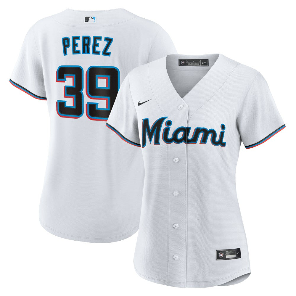 Eury Perez Miami Marlins Women's Home Replica Jersey White | Nike
