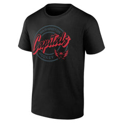 Washington Capitals Color Block Puck T-Shirt Black