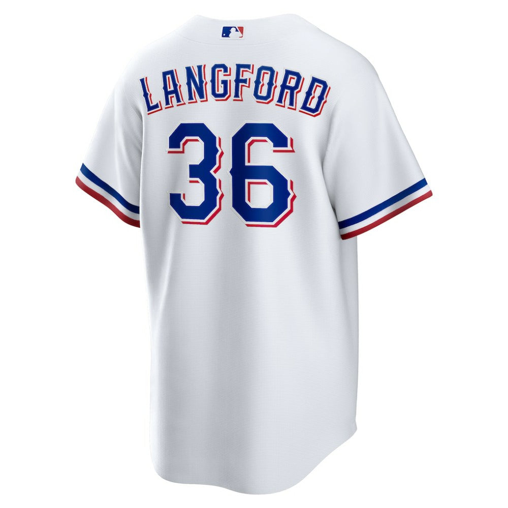 Wyatt Langford Texas Rangers Home Replica Jersey White | Nike