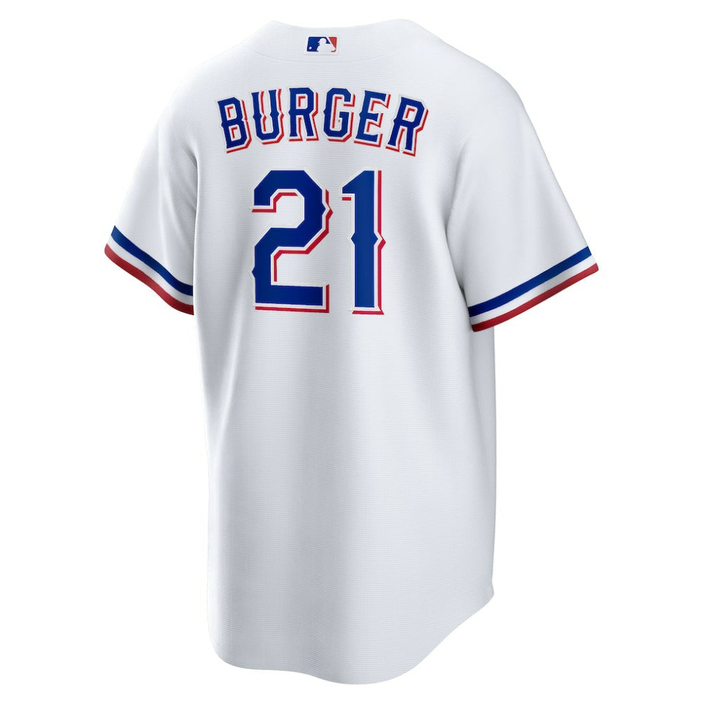 Jake Burger Texas Rangers Home Replica Jersey White | Nike