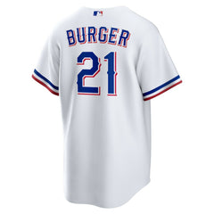 Jake Burger Texas Rangers Home Replica Jersey White | Nike
