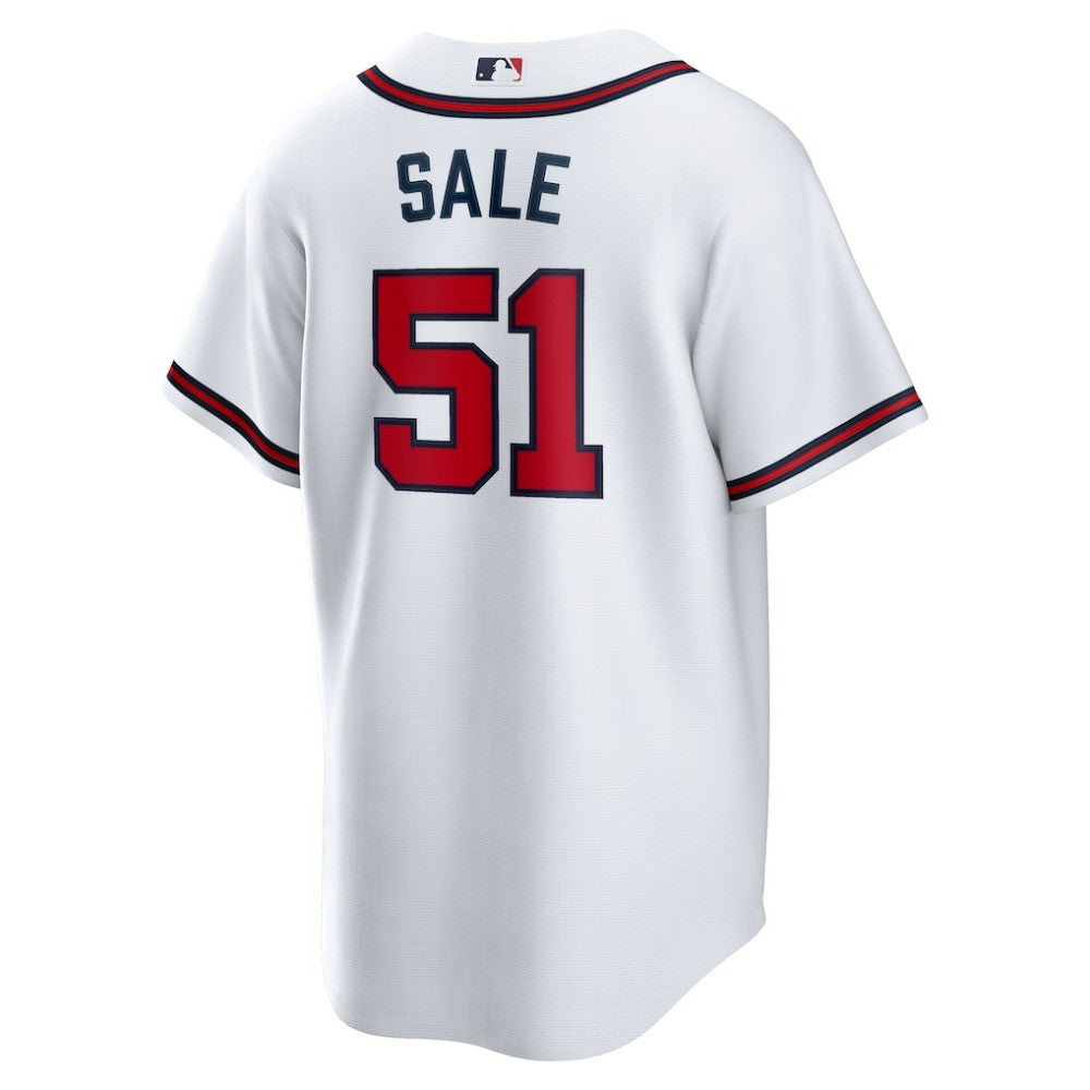 Chris Sale Atlanta Braves Home Replica Jersey White | Nike
