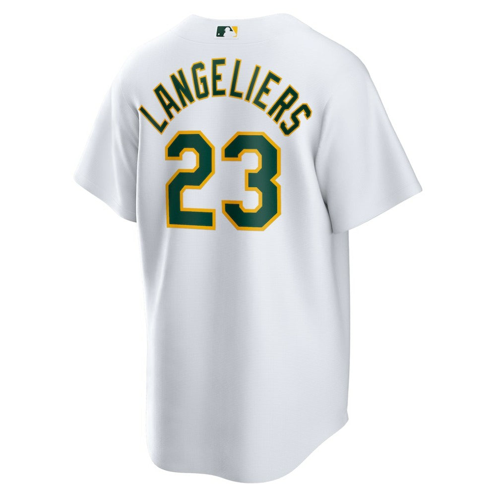 Shea Langeliers Athletics Home Replica Jersey - White