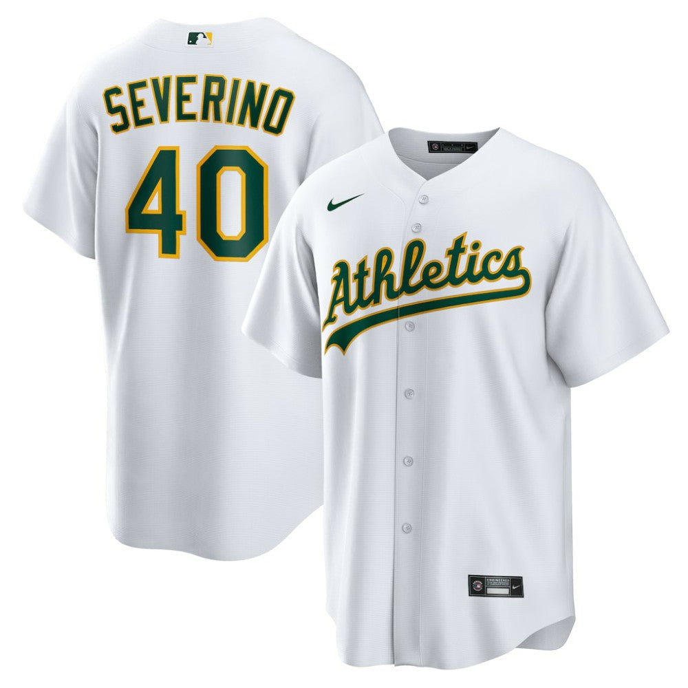 Luis Severino Athletics Home Replica Jersey - White