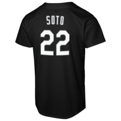 Juan Soto New York Mets  Youth Replica Fashion Jersey Black | Nike
