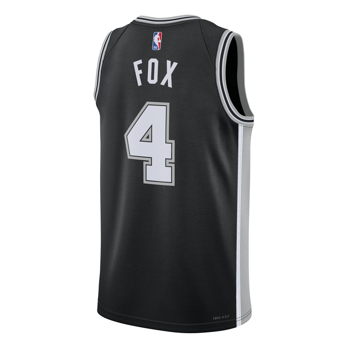De'Aaron Fox San Antonio Spurs Unisex Swingman Player Jersey - Icon Edition - Black