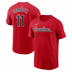 Jose Ramirez Cleveland Guardians Fuse Name & Number T-Shirt Red | Nike