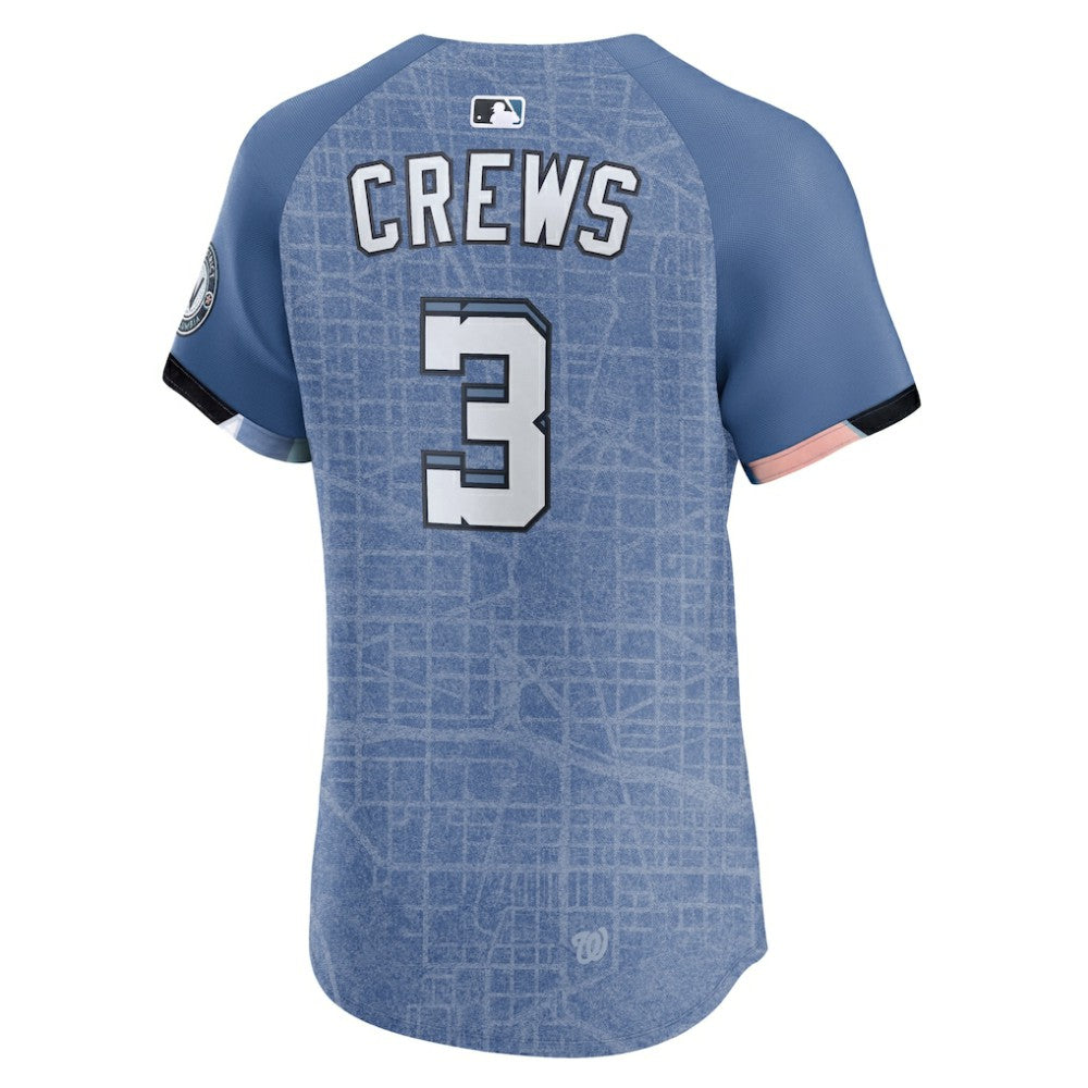 Dylan Crews Washington Nationals 2025 City Connect Elite Player Jersey - Blue