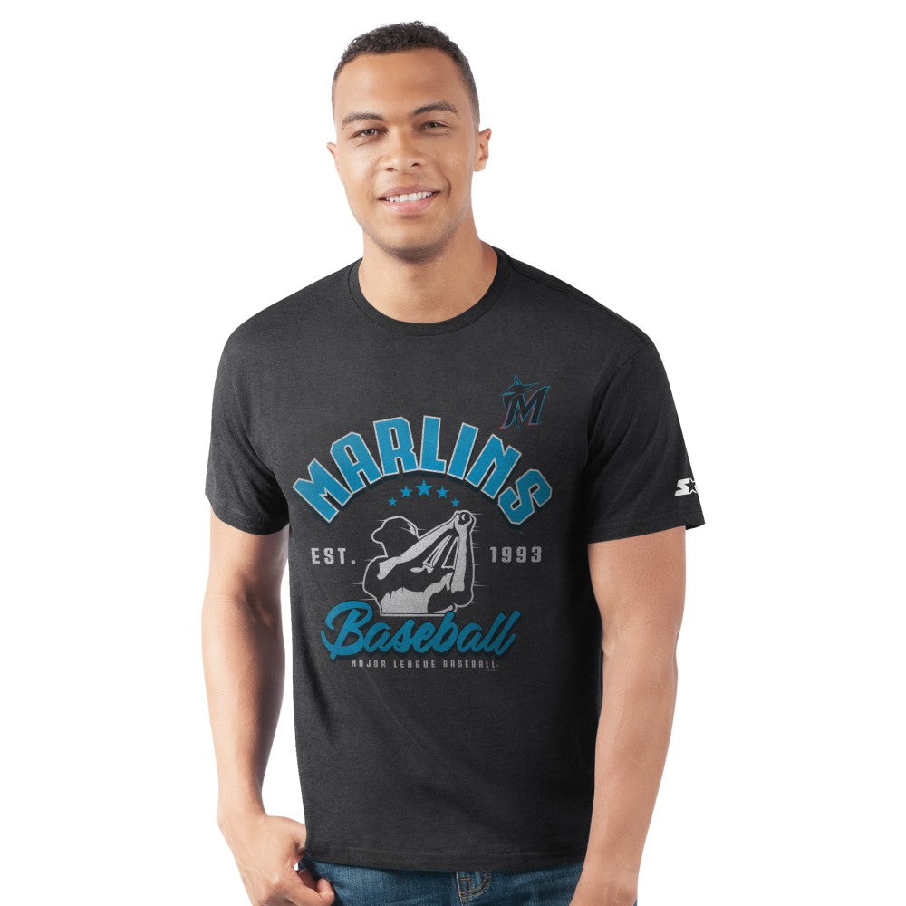 Miami Marlins Starter Prime Time Batter T-Shirt Black