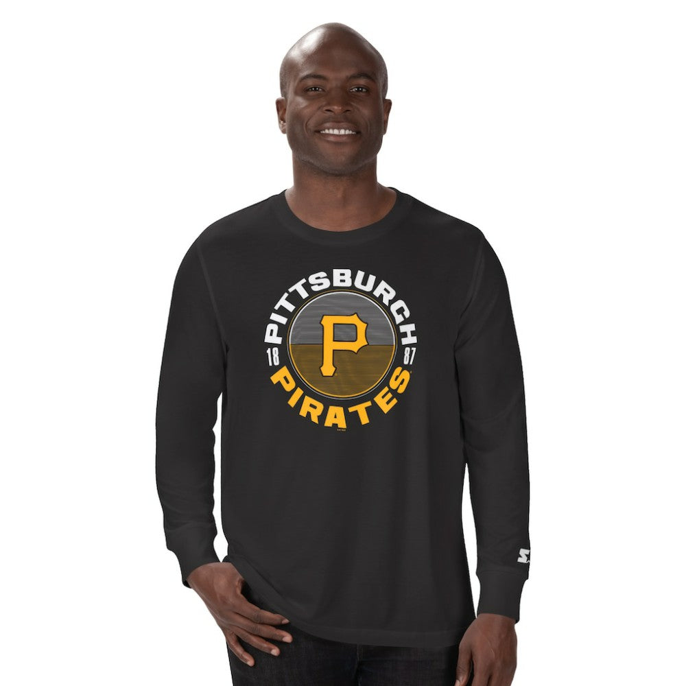 Pittsburgh Pirates Starter Halftime Long Sleeve T-Shirt Black