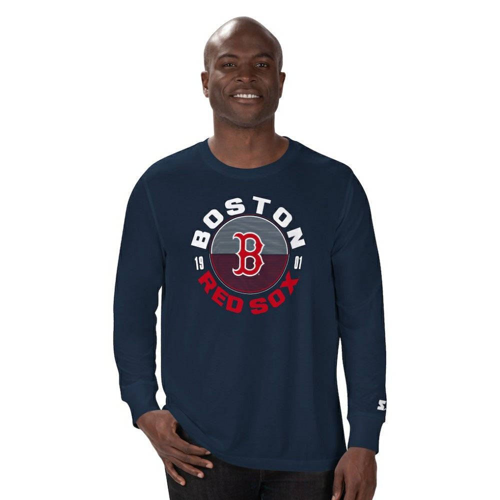 Boston Red Sox Starter Halftime Long Sleeve T-Shirt Navy