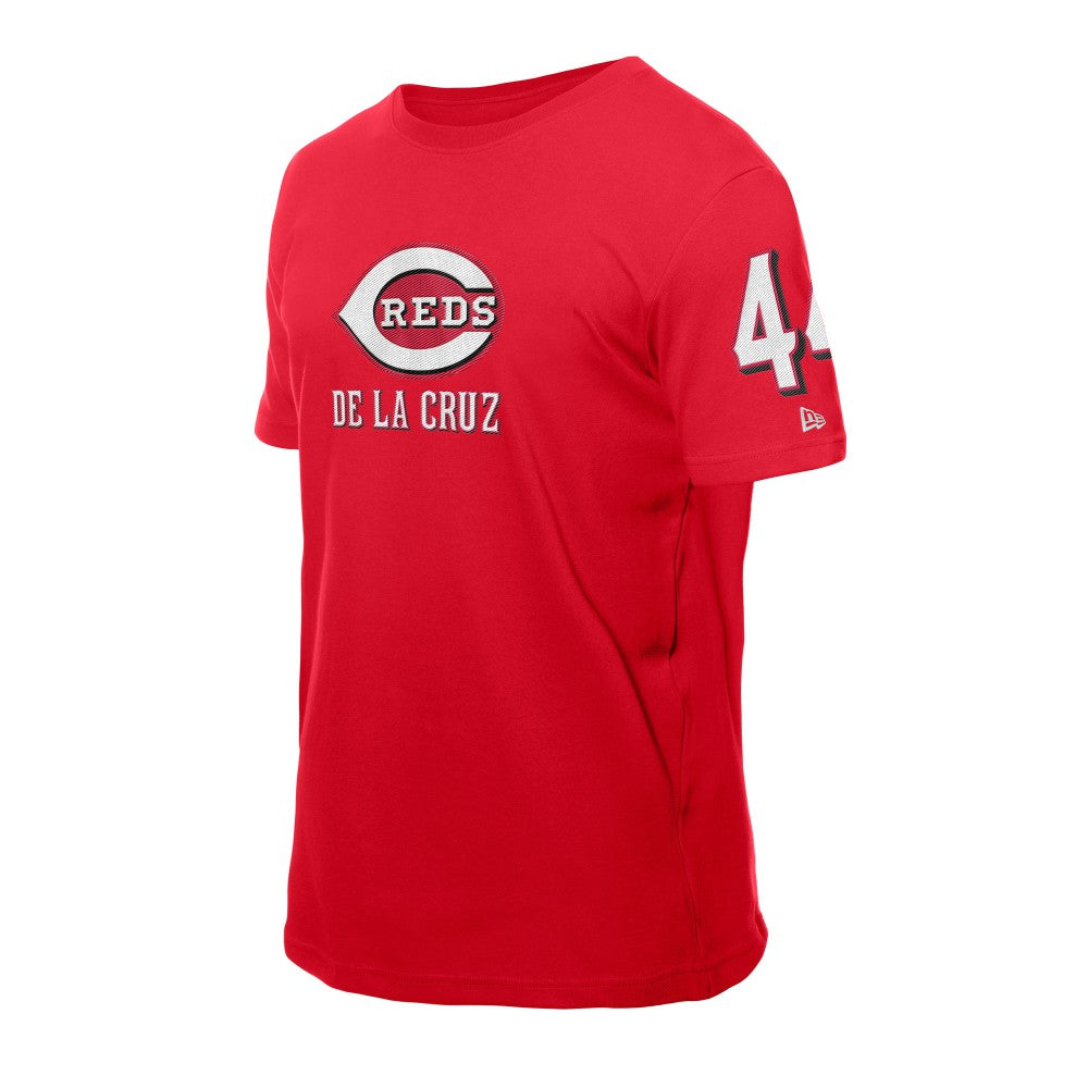 Elly De La Cruz Cincinnati Reds Design Lab Name & Number T-Shirt Red | New Era