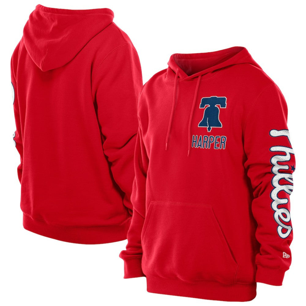 Bryce Harper Philadelphia Phillies Design Lab Pullover Hoodie Red | New Era