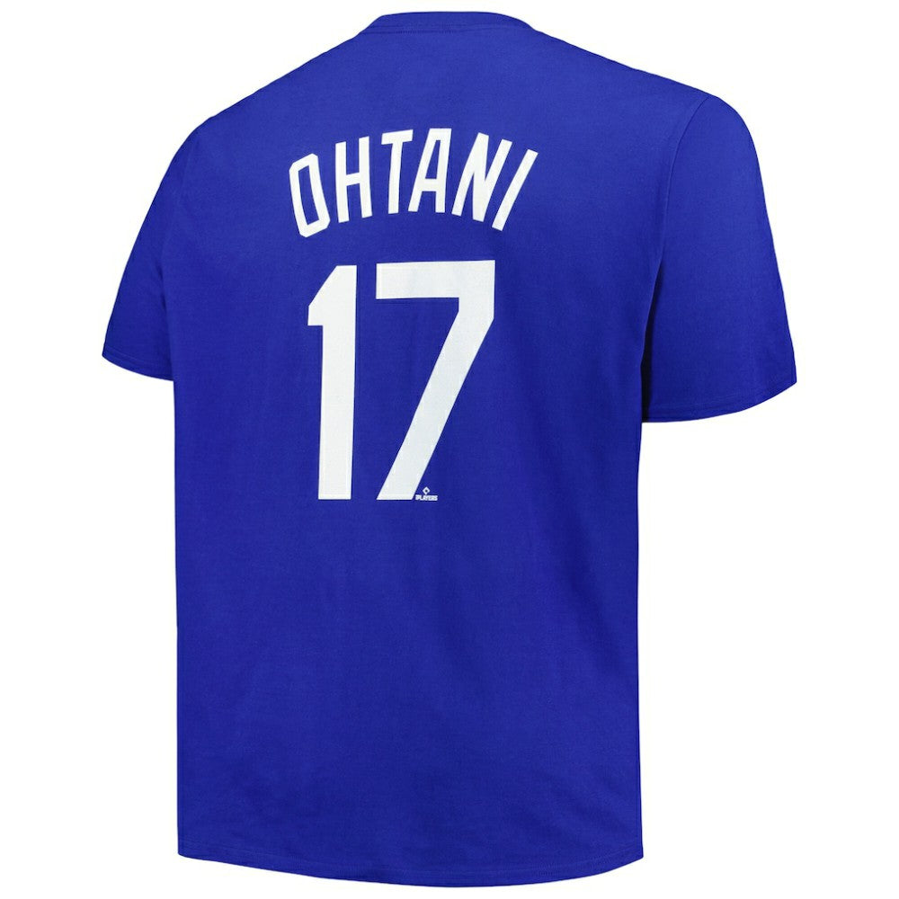 Shohei Ohtani Los Angeles Dodgers Profile Big & Tall Name & Number T-Shirt Royal