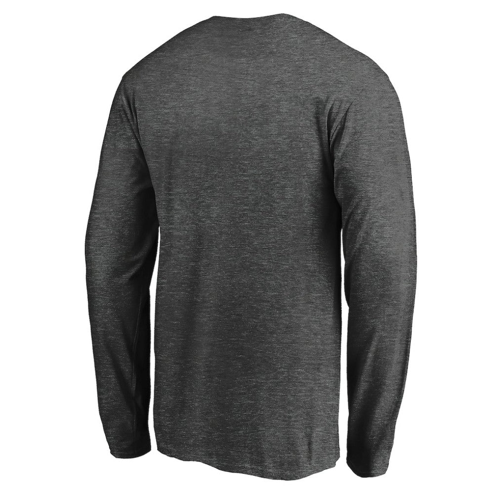 Dallas Stars Fanatics Logo Long Sleeve T-Shirt Charcoal