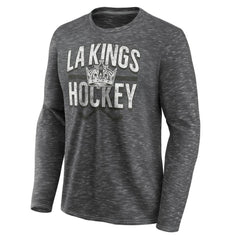 Los Angeles Kings Fanatics Logo Long Sleeve T-Shirt Charcoal