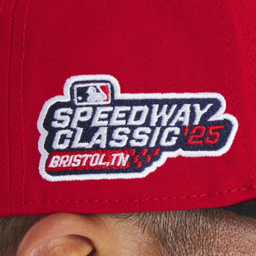 Cincinnati Reds 2025 MLB Speedway Classic A-Frame 59FIFTY Fitted Hat Red/Black | New Era