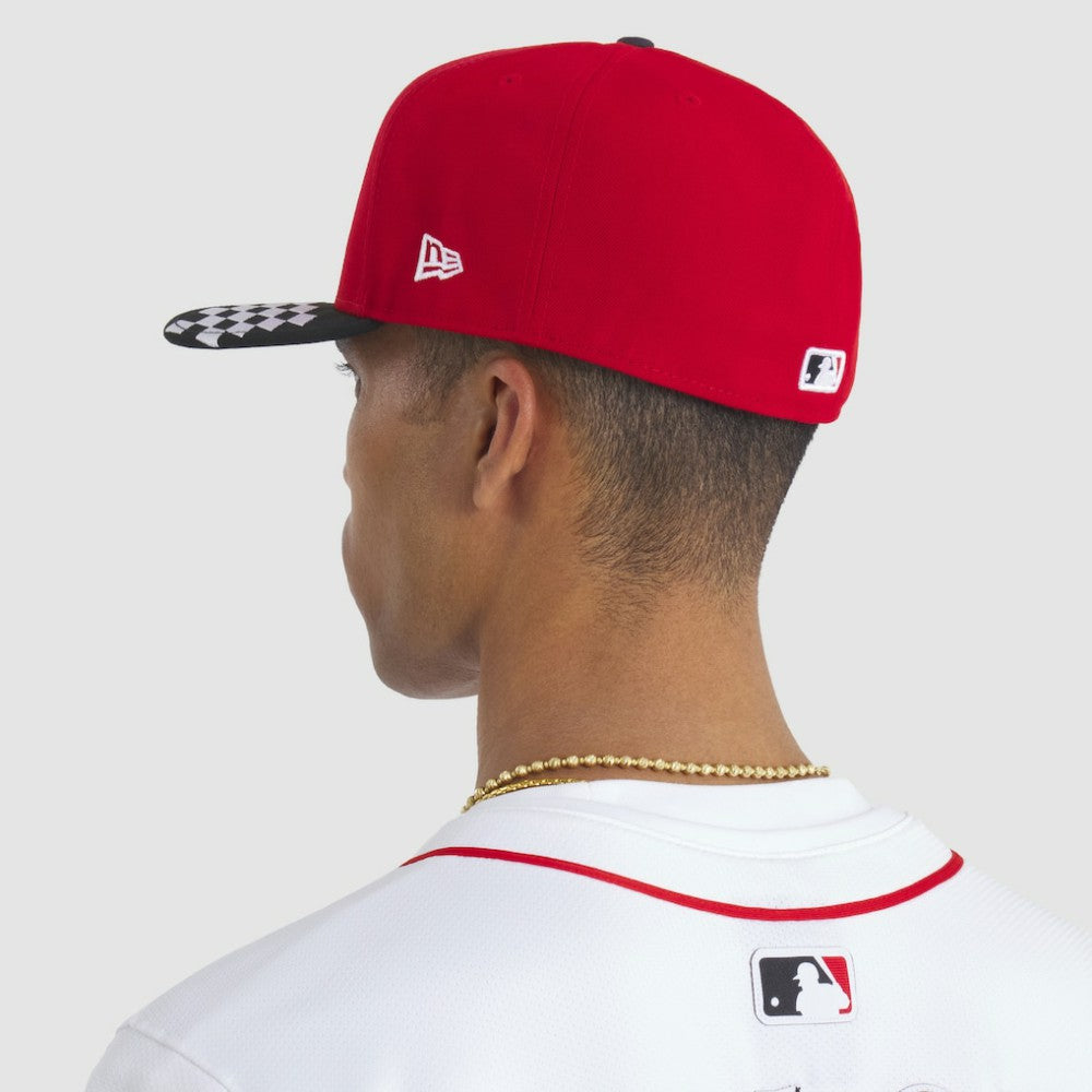 Cincinnati Reds 2025 MLB Speedway Classic A-Frame 59FIFTY Fitted Hat Red/Black | New Era
