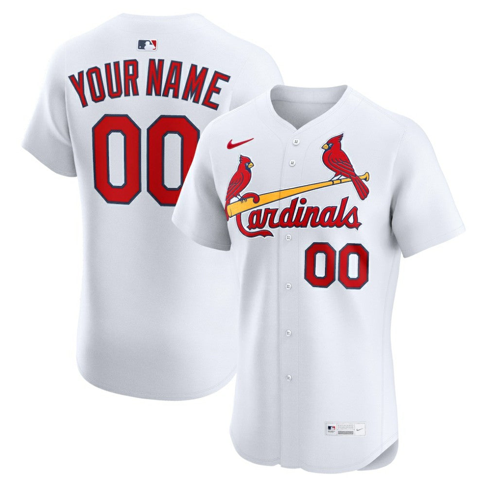 St. Louis Cardinals Home Elite Custom Jersey White | Nike