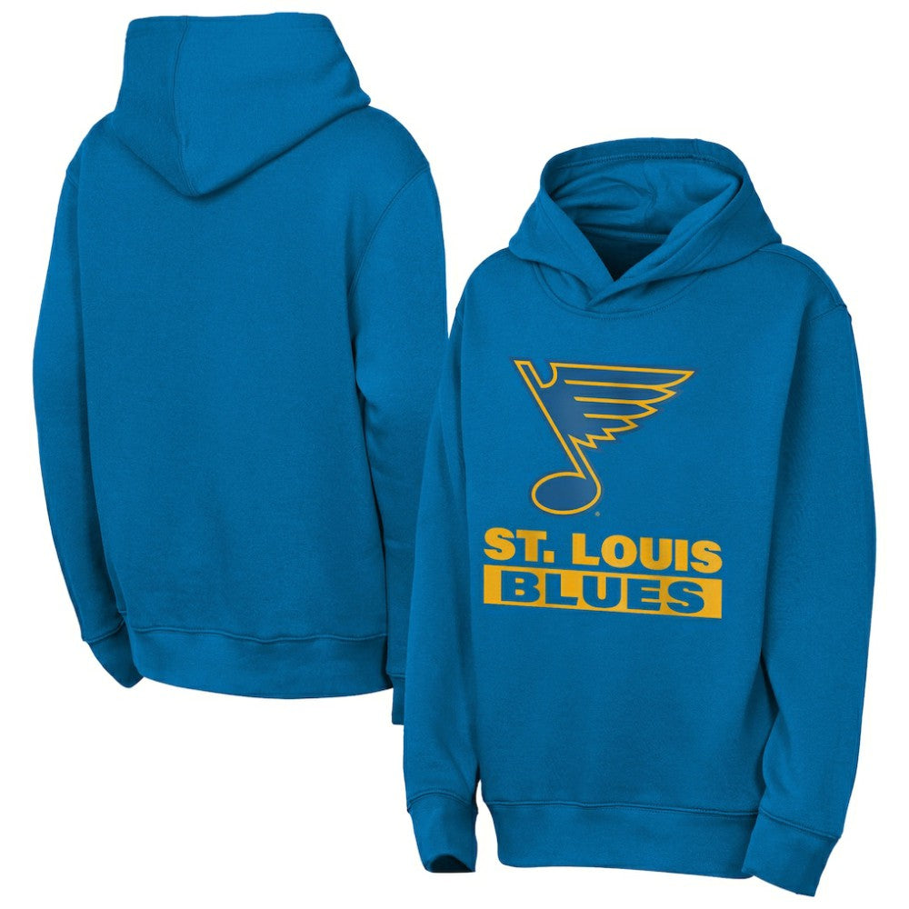 St. Louis Blues Outerstuff Youth Back to Basics Hoodie Blue