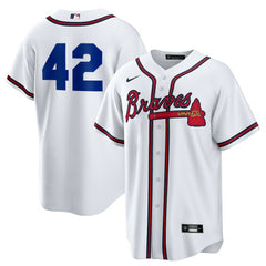 Atlanta Braves Home  2025 Jackie Robinson Day Replica Jersey White | Nike