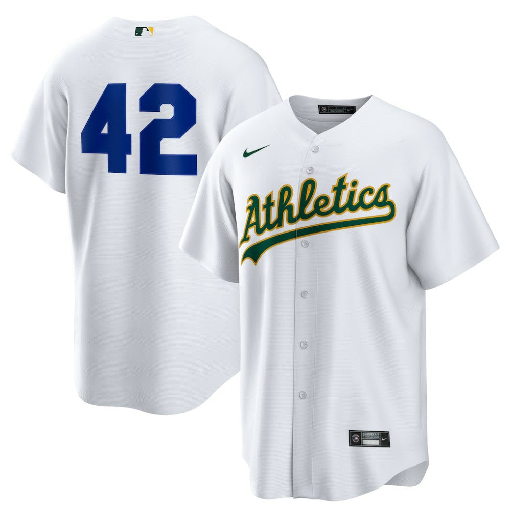 Athletics Home  2025 Jackie Robinson Day Replica Jersey - White