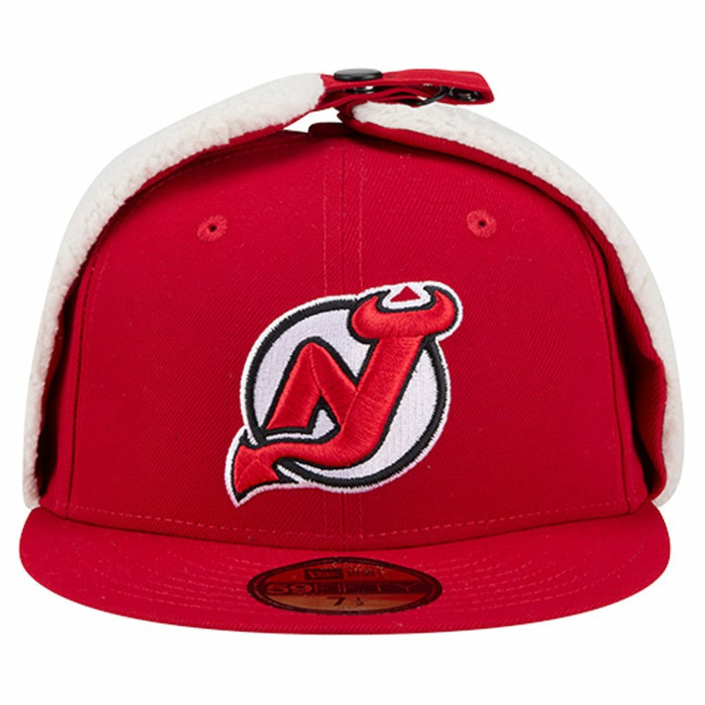 New Jersey Devils New Era Injection Dog Ear Classic Fitted Hat Red