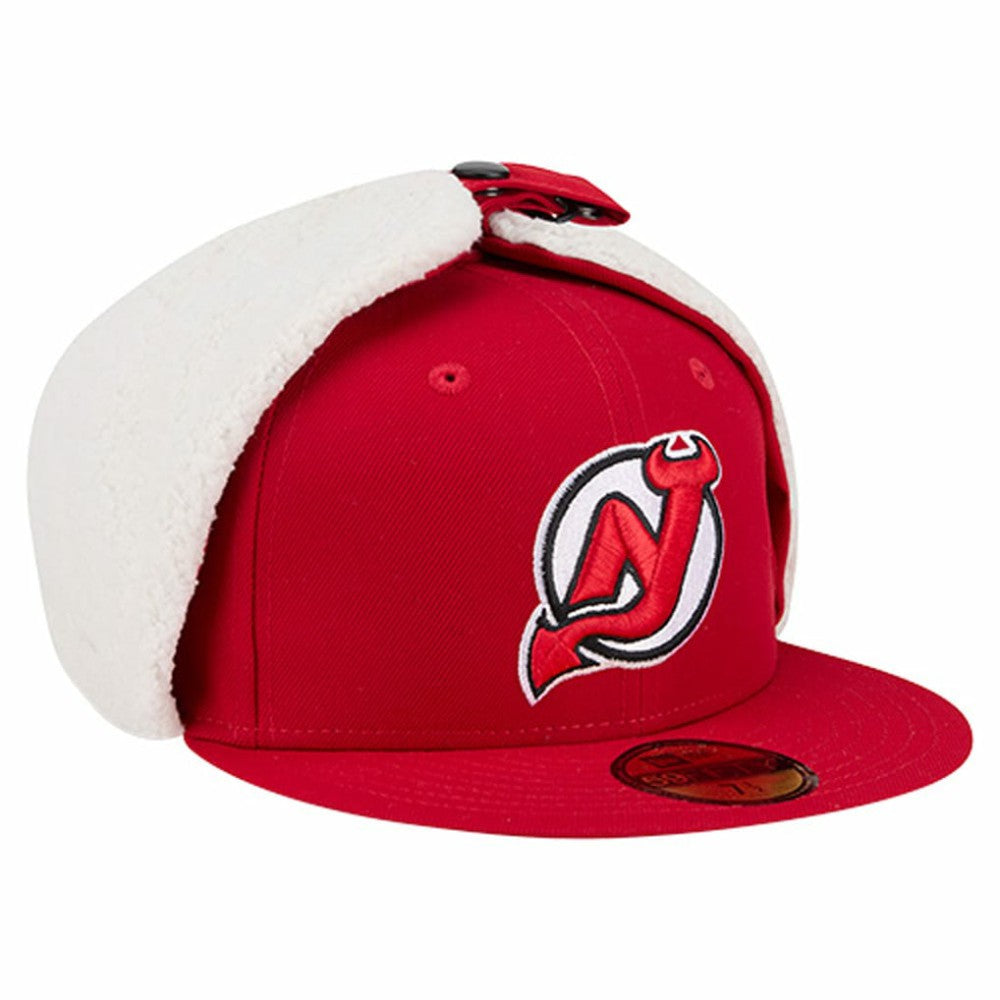 New Jersey Devils New Era Injection Dog Ear Classic Fitted Hat Red