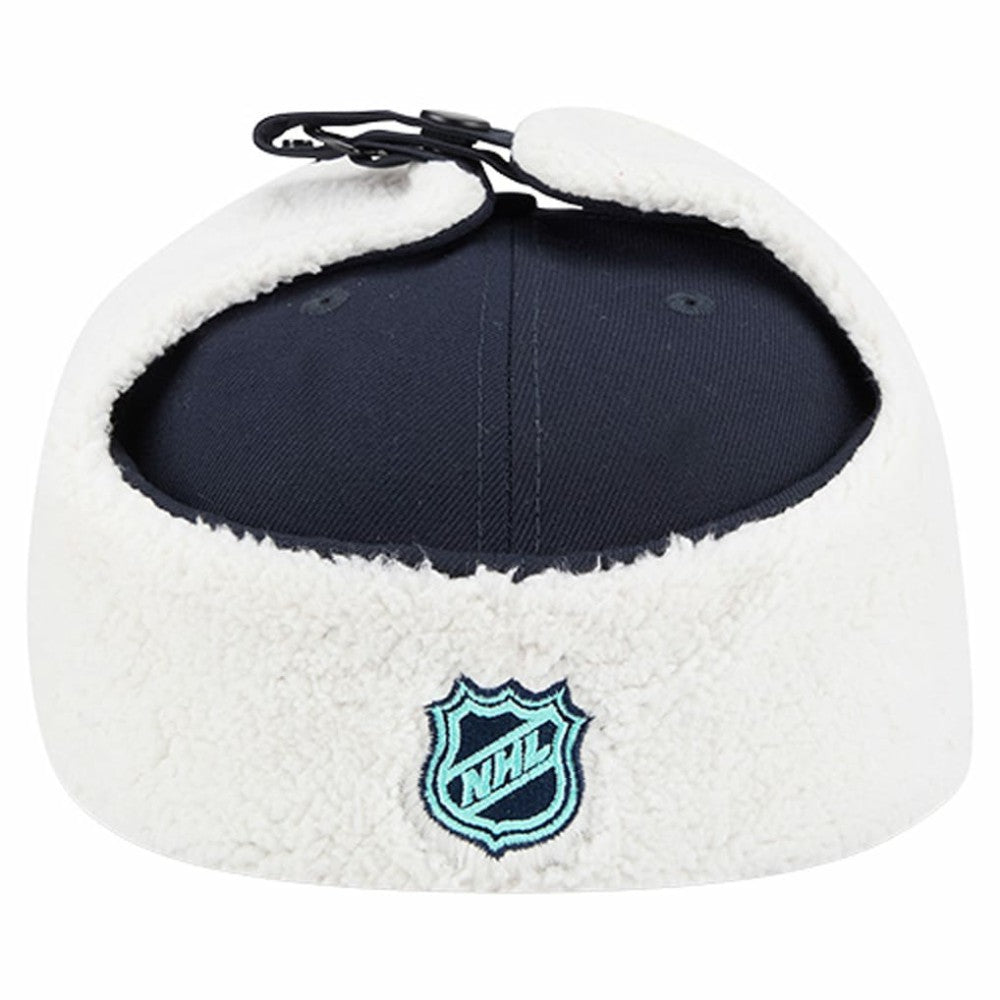 Seattle Kraken New Era Injection Dog Ear Classic Fitted Hat Deep Sea Blue