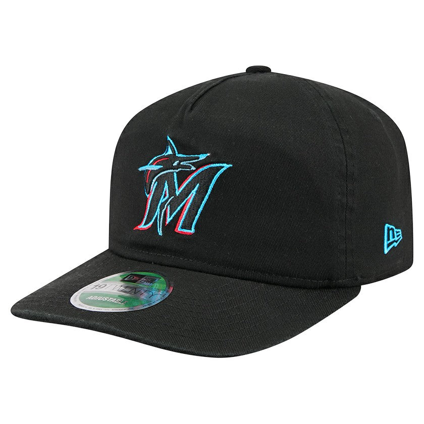 Miami Marlins Team 19TWENTY Adjustable Hat Black | New Era