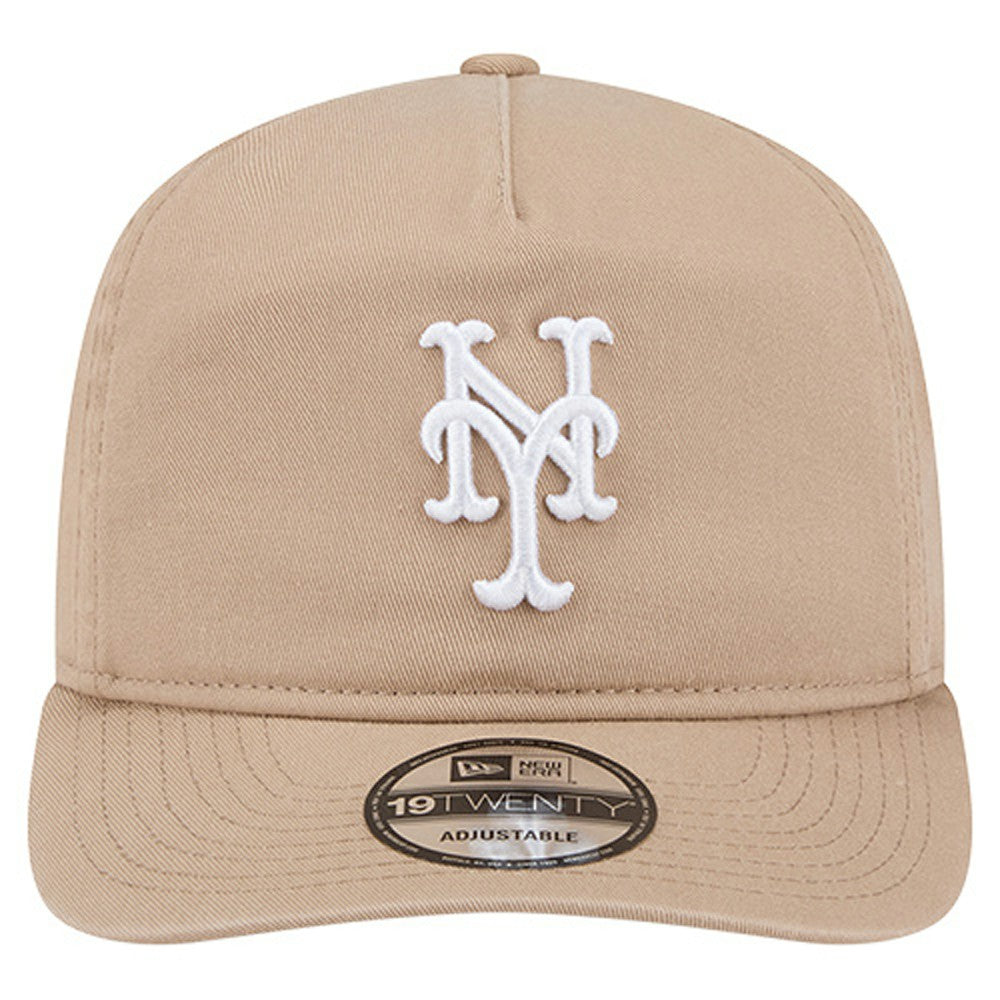 New York Mets Cam 19TWENTY Adjustable Hat Light Beige | New Era