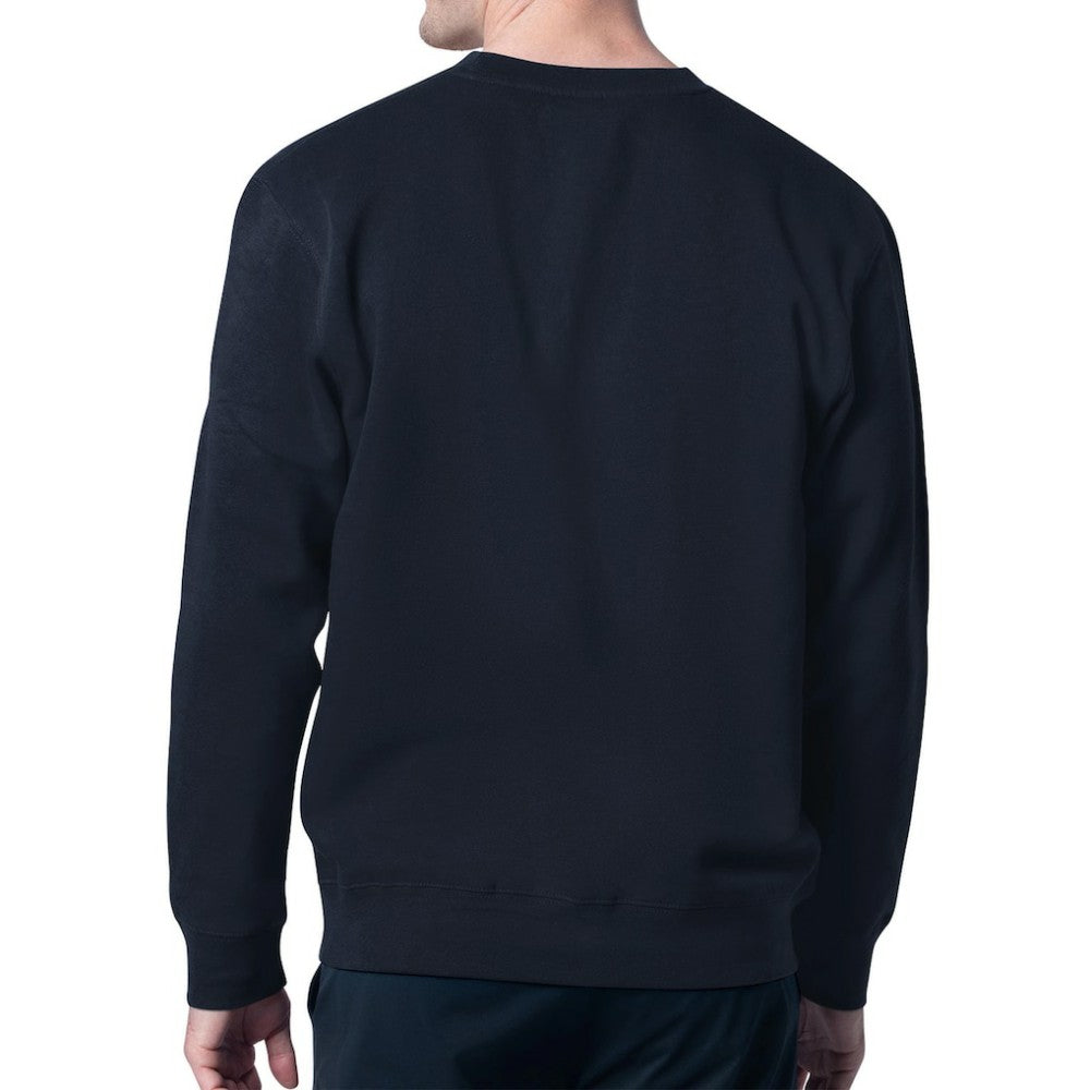 Detroit Tigers Starter Team Logo Fleece Pullover Sweatshirt Navy