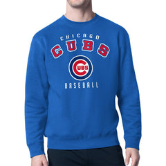 Chicago Cubs Starter Team Logo Fleece Pullover Sweatshirt Royal