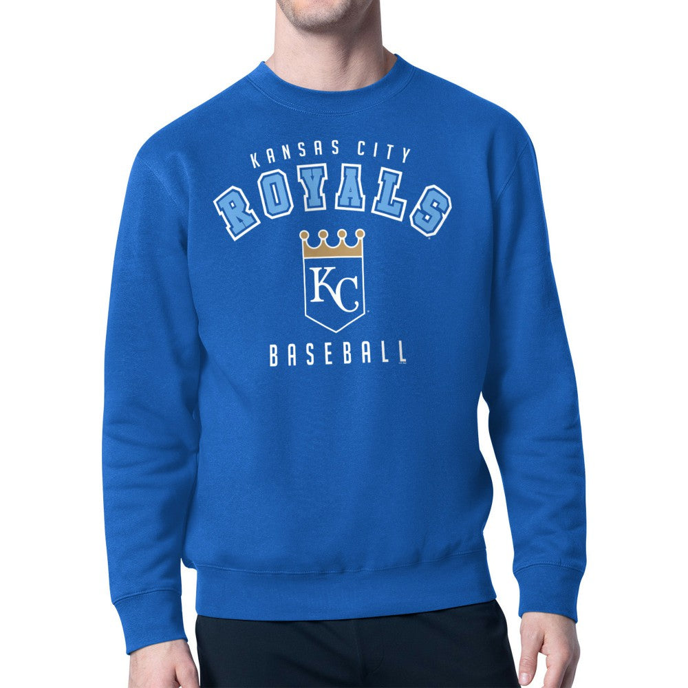 Kansas City Royals Starter Team Logo Fleece Pullover Sweatshirt Royal