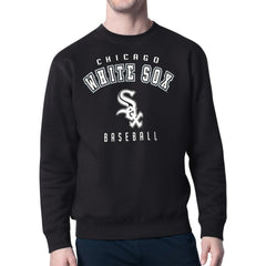 Chicago White Sox Starter Team Logo Fleece Pullover Sweatshirt Black