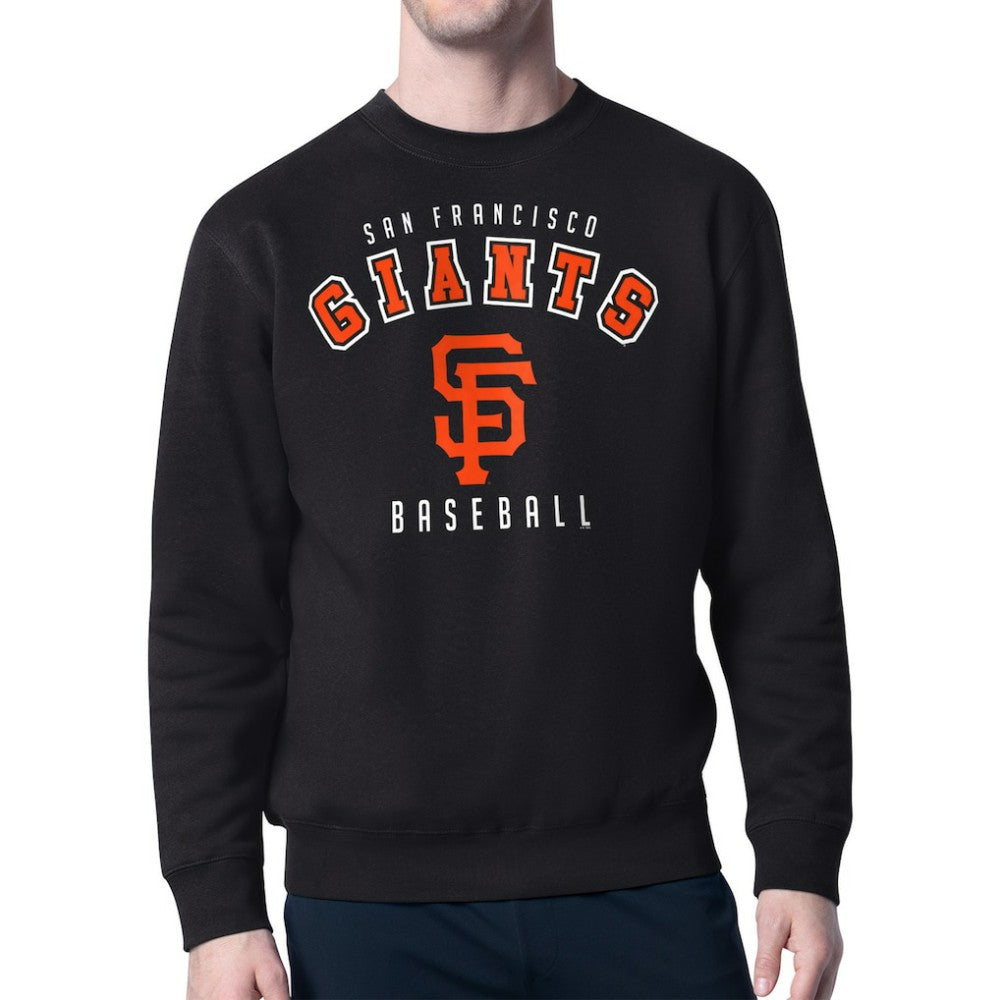 San Francisco Giants Starter Team Logo Fleece Pullover Sweatshirt Black