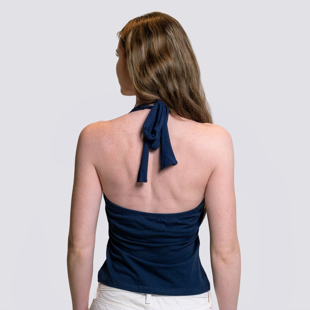 Houston Astros Lusso Women's Noelle V-Neck Tank Top Navy