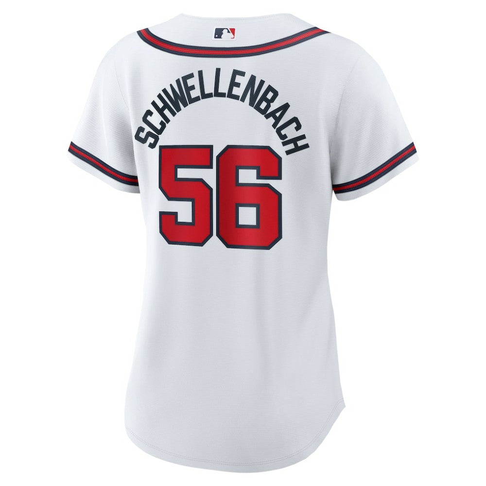 Spencer Schwellenbach Atlanta Braves Women's Home Replica Jersey White | Nike