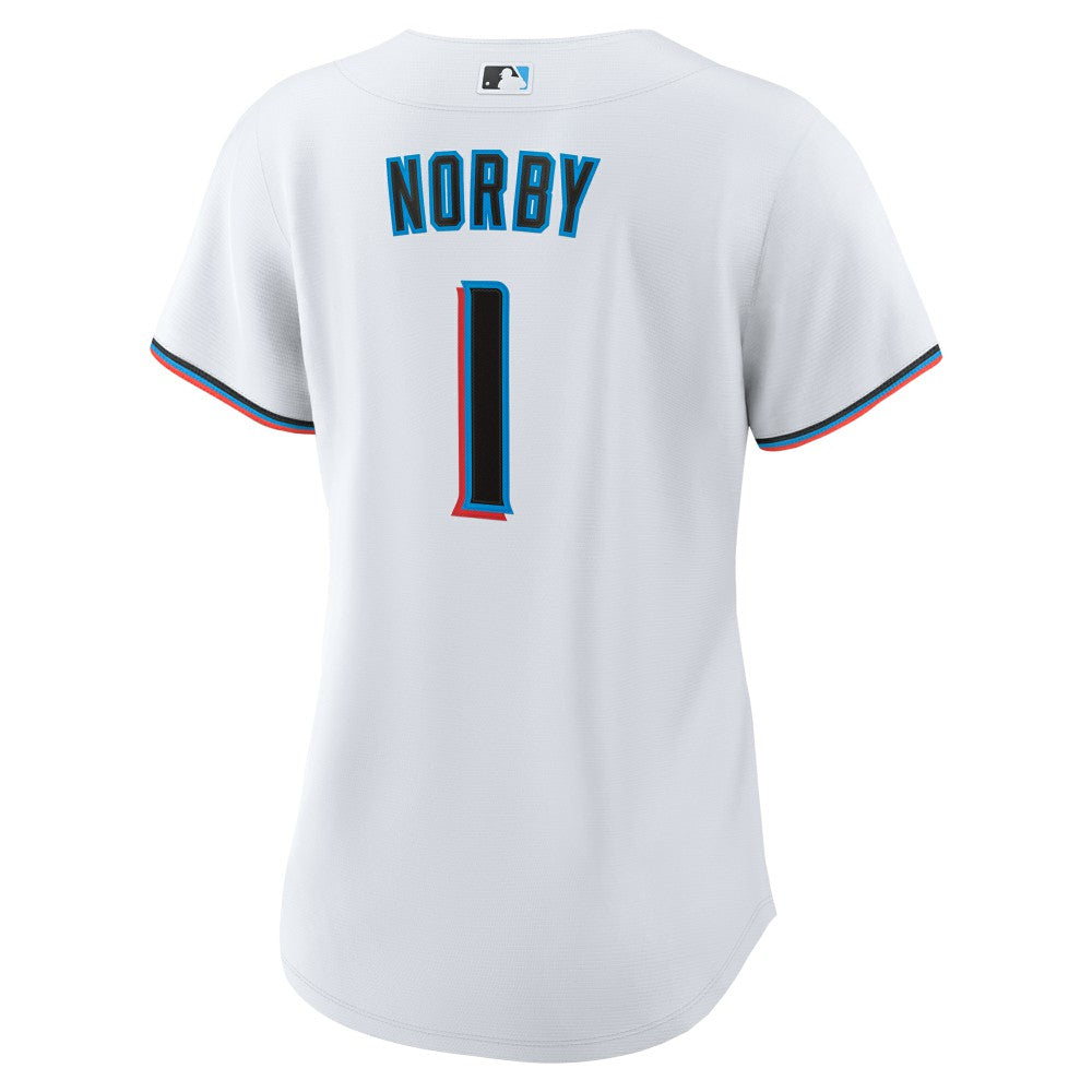 Connor Norby Miami Marlins Women's Home Replica Jersey White | Nike