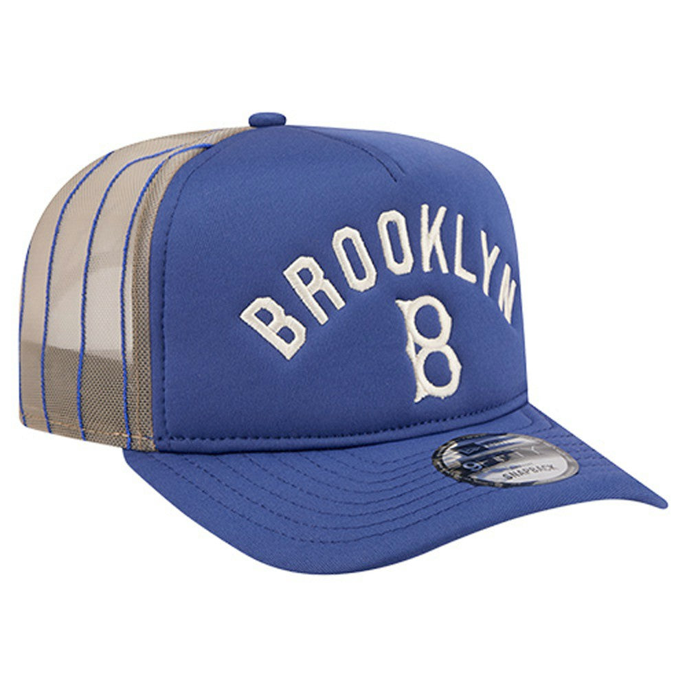 Los Angeles Dodgers Vintage Arched Foam Front 9FIFTY A-Frame Adjustable Trucker Hat Royal | New Era