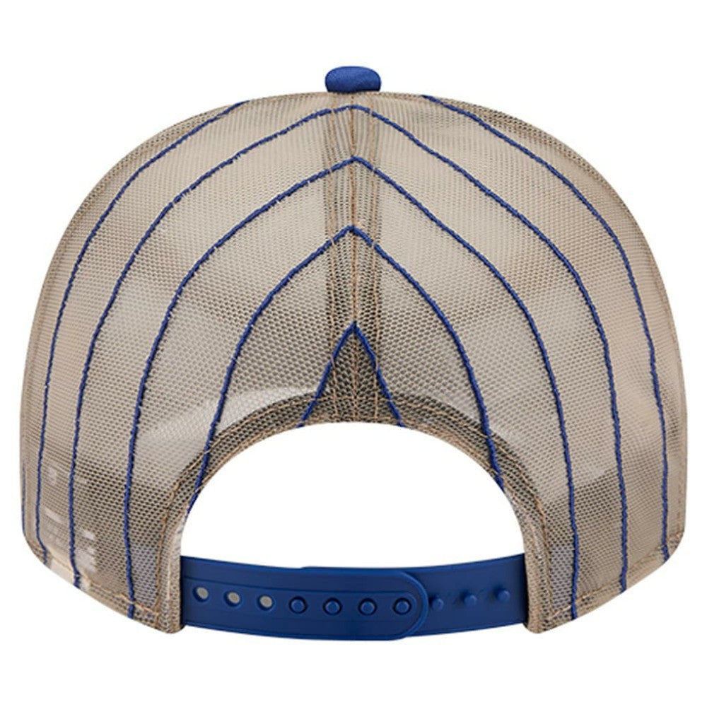 Chicago Cubs Vintage Arched Foam Front 9FIFTY A-Frame Adjustable Trucker Hat Royal | New Era