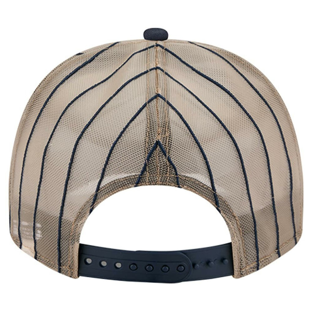 Detroit Tigers Vintage Arched Foam Front 9FIFTY A-Frame Adjustable Trucker Hat Navy | New Era