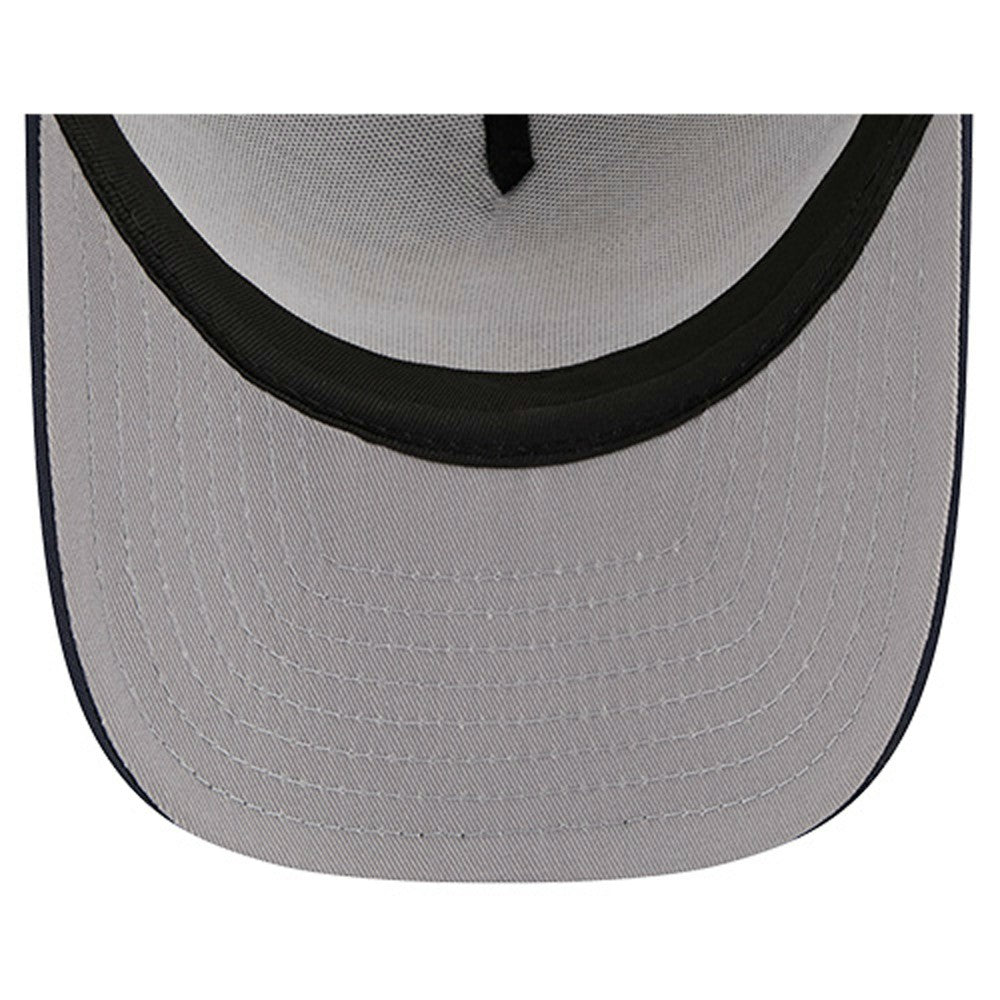 New York Yankees Vintage Arched Foam Front 9FIFTY A-Frame Adjustable Trucker Hat Navy | New Era