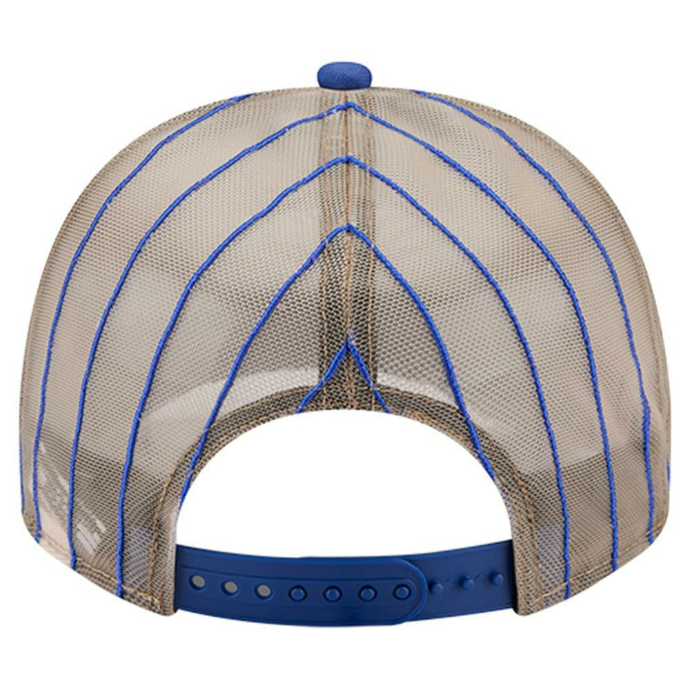 New York Mets Vintage Arched Foam Front 9FIFTY A-Frame Adjustable Trucker Hat Royal | New Era