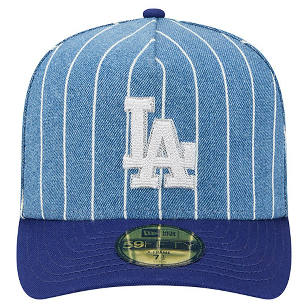 Los Angeles Dodgers Parallel A-Frame 59FIFTY Fitted Hat Blue/Royal | New Era