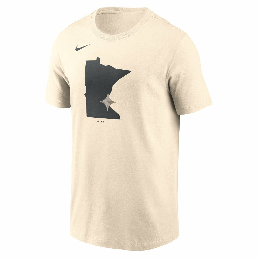 Minnesota Twins Camo Logo T-Shirt Cream | Nike