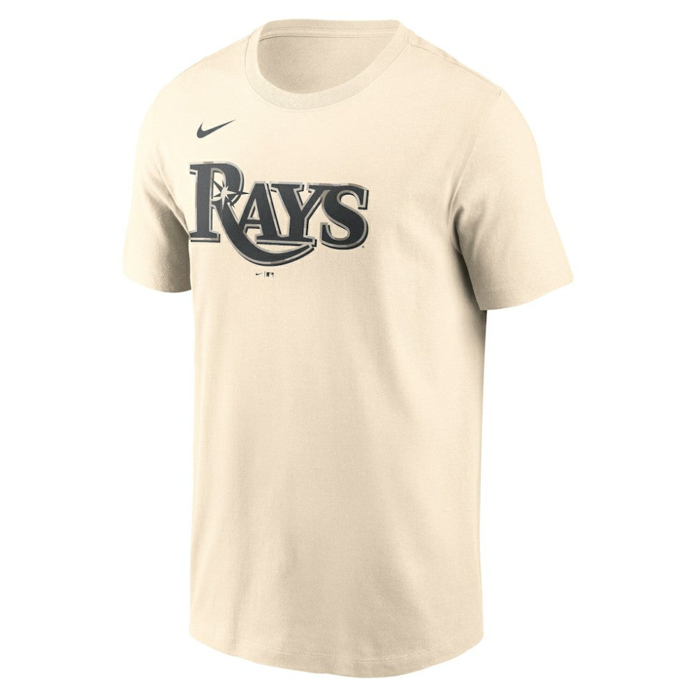 Tampa Bay Rays Camo Logo T-Shirt Cream | Nike