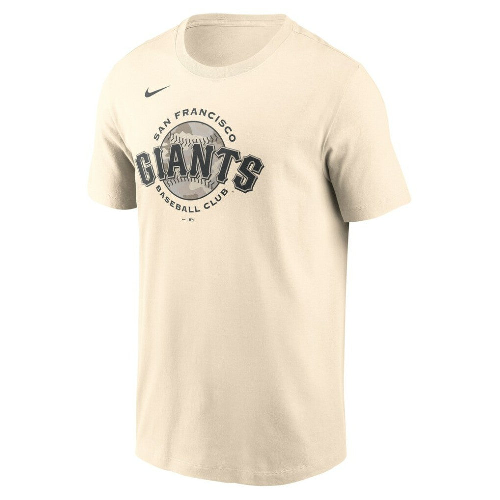 San Francisco Giants Camo Logo T-Shirt Cream | Nike