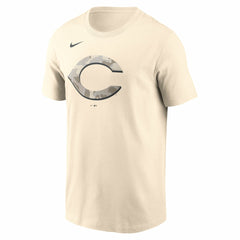Cincinnati Reds Camo Logo T-Shirt Cream | Nike